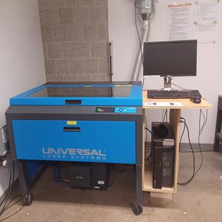Laser cutter and Computer setup
